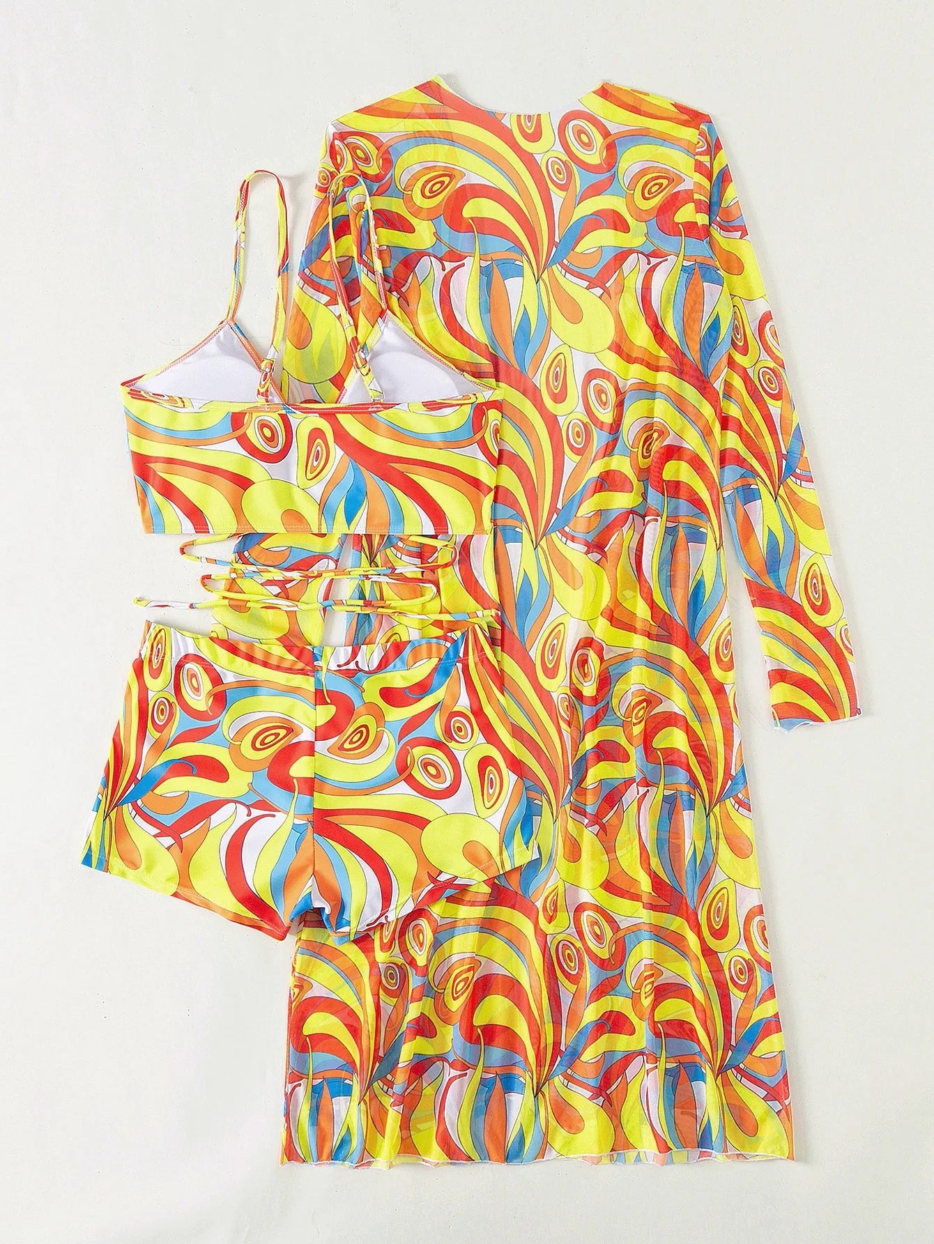 3 Pieces High Waist Swimsuit