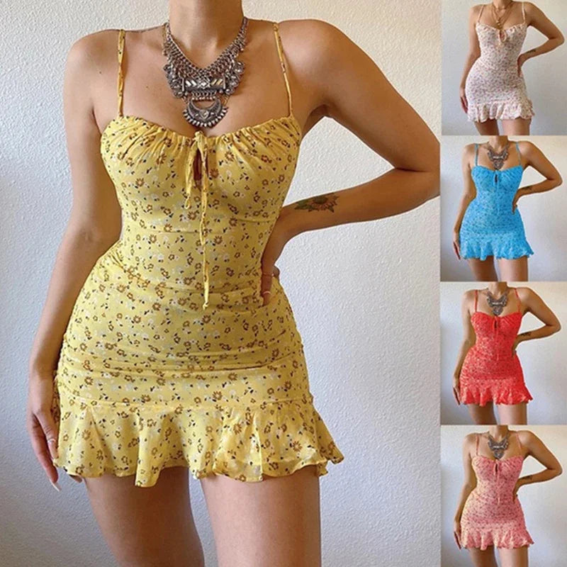 Casual Home Small Floral Dress
