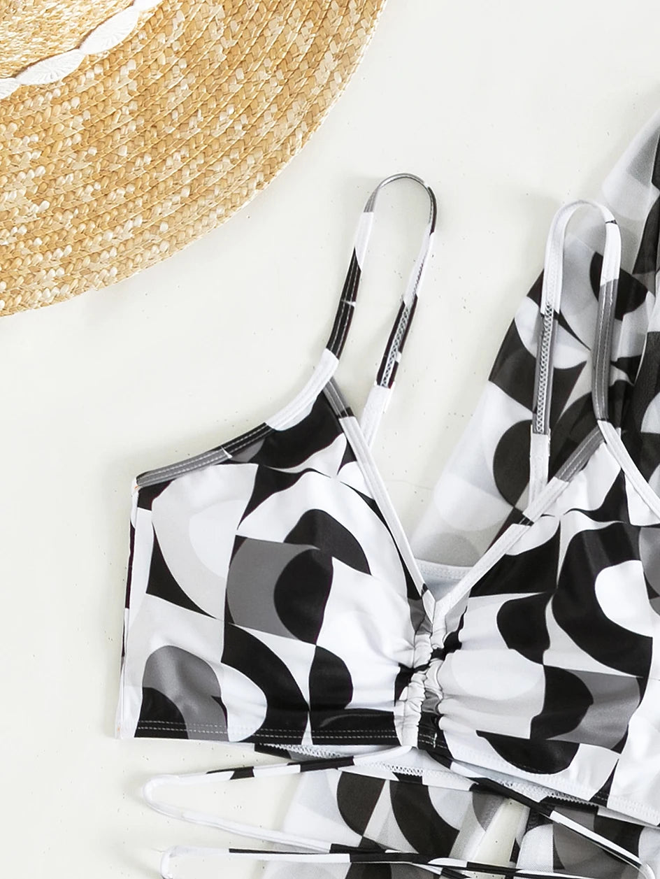 3 Pieces High Waist Swimsuit