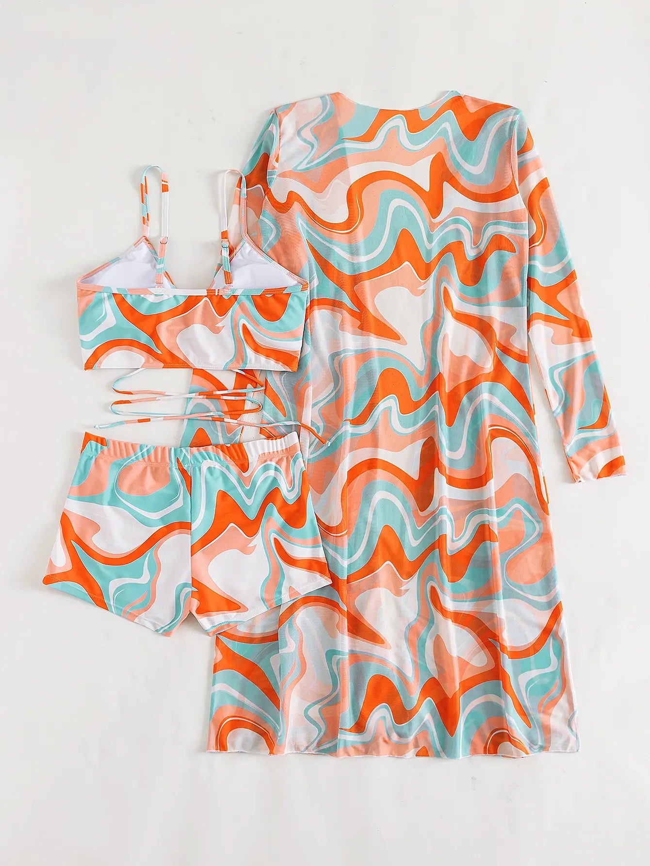 3 Pieces High Waist Swimsuit